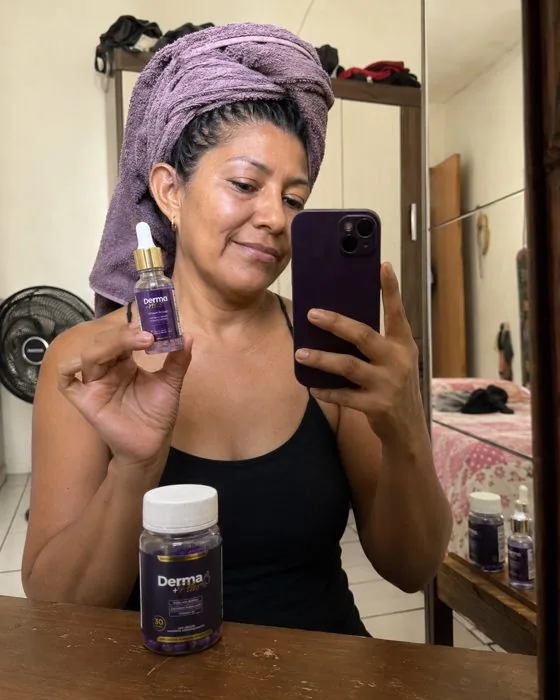 Cliente real com o tratamento Derma+ Plus