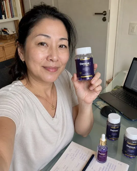 Cliente do Derma+ Plus na rotina de cuidados