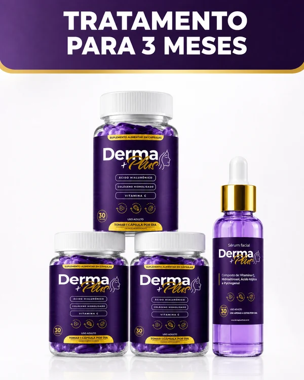Kit Derma+ Plus tratamento para 3 meses