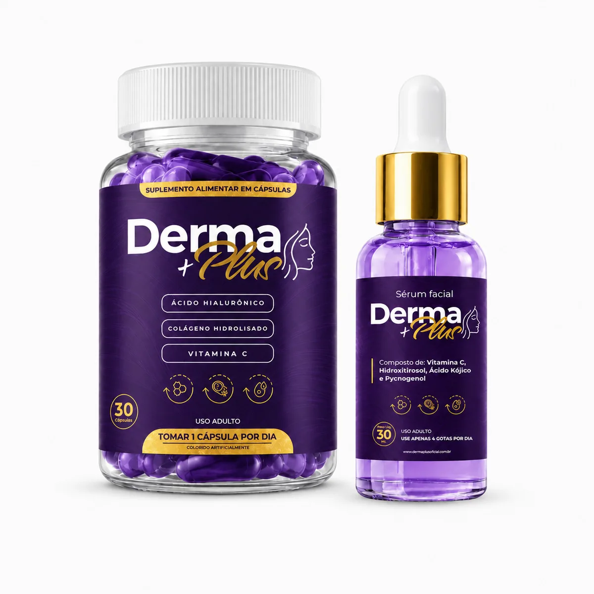 Kit Derma+ Plus — Cápsula e Sérum Facial