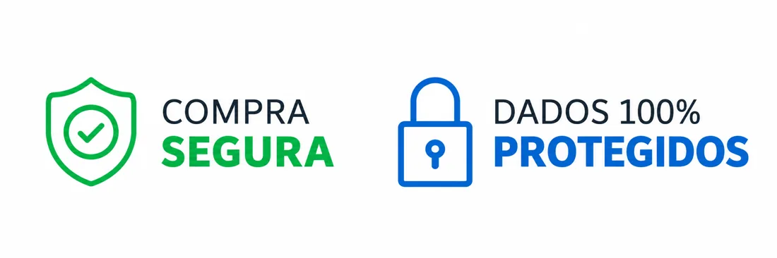 Compra segura · Dados 100% protegidos